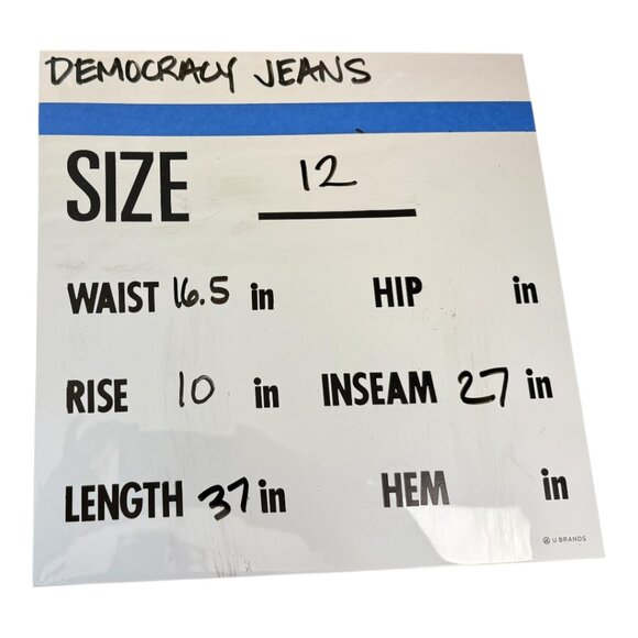 Democracy Absolution Skinny Jeans Women’s Size 12 Dark Wash Stretch Denim - Picture 8 of 9